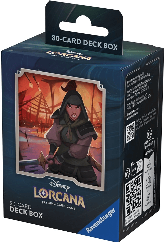 Disney Lorcana Rise of the Floodborn Deck Box 80ct - Mulan - Collector's Avenue