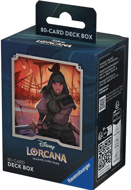 Disney Lorcana Rise of the Floodborn Deck Box 80ct - Mulan - Collector's Avenue