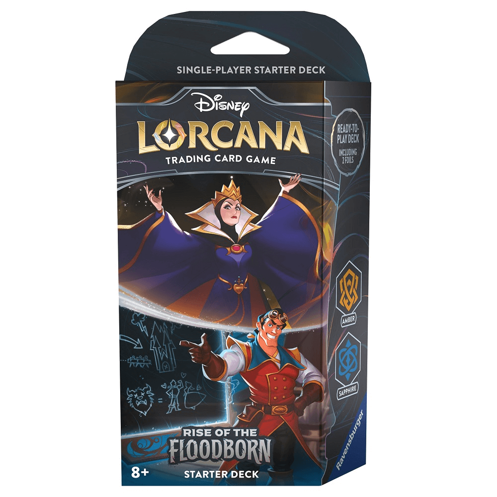 Disney Lorcana Rise of the Floodborn Starter Deck - Amber & Sapphire - Collector's Avenue