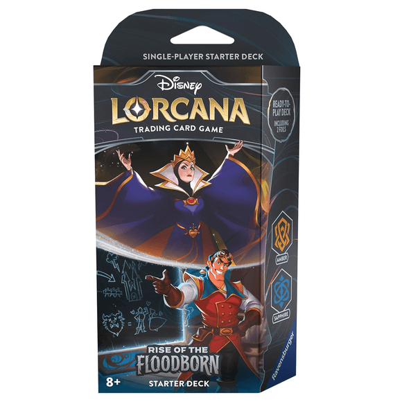 Disney Lorcana Rise of the Floodborn Starter Deck - Amber & Sapphire