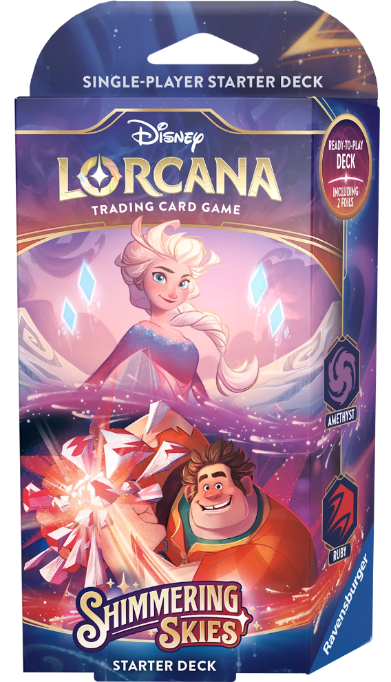 Disney Lorcana: Shimmering Skies - Amethyst & Ruby Starter Deck - Collector's Avenue