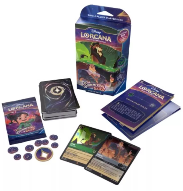 Disney Lorcana: Shimmering Skies - Emerald & Steel Starter Deck - Collector's Avenue