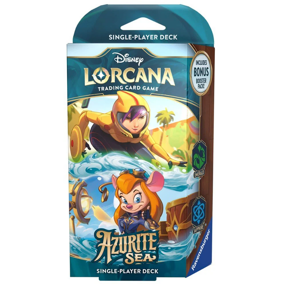 Disney Lorcana: Azurite Sea - Emerald & Sapphire Starter Deck