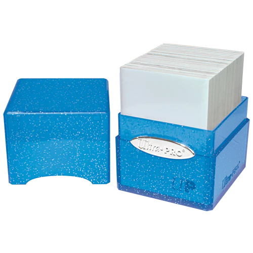 Ultra PRO Satin Cube Deck Box Glitter Blue - Collector's Avenue