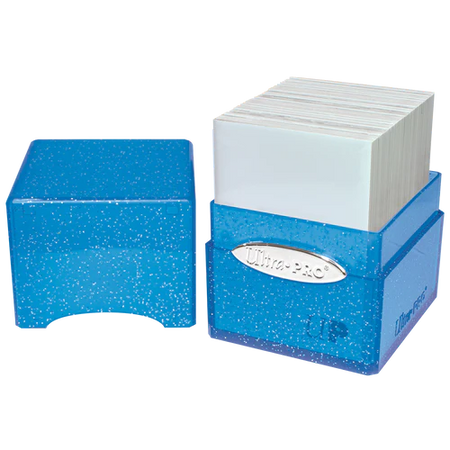 Ultra PRO Satin Cube Deck Box Glitter Blue - Collector's Avenue