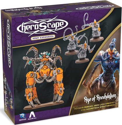 Heroscape Revna's Rebuke Iron Lich Viscerot And Necrotech Wraithriders Army Expansion - Collector's Avenue