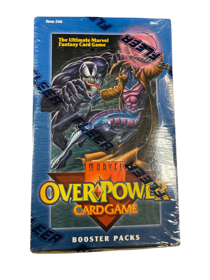 1995 Fleer Marvel Overpower Card Game Booster Box (36 Packs) Collector's Avenue 1995 Fleer Marvel Overpower Card Game Booster Box (36 Packs) Collector's Avenue