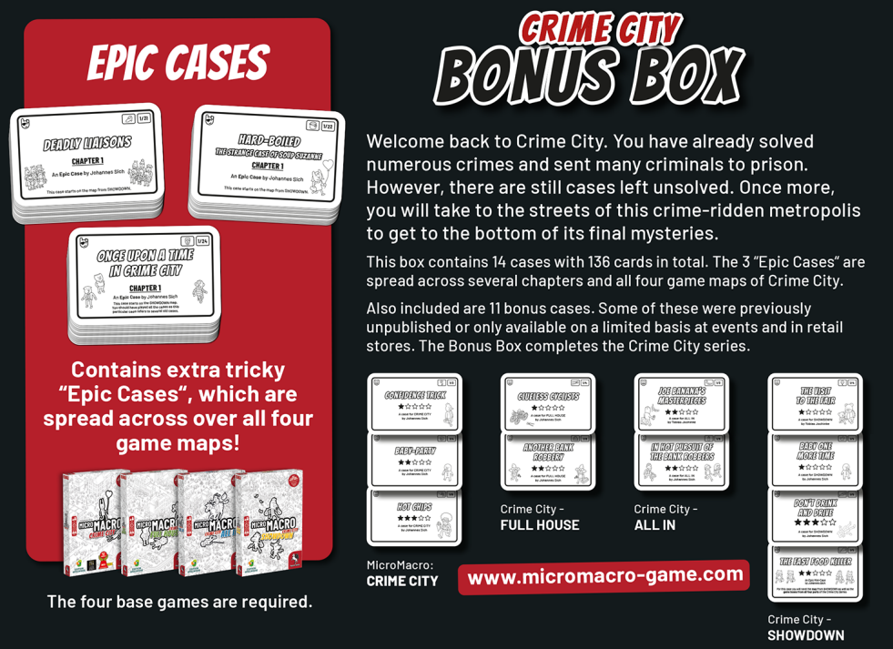 MicroMacro Crime City Bonus Box - Collector's Avenue