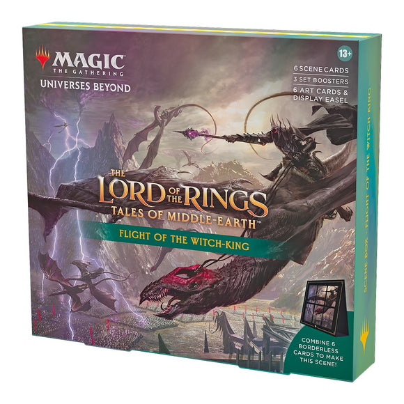 Mtg Magic The Gathering The Lord of the Rings Tales of Middle-Earth Scene Box Flight of the Witch-King