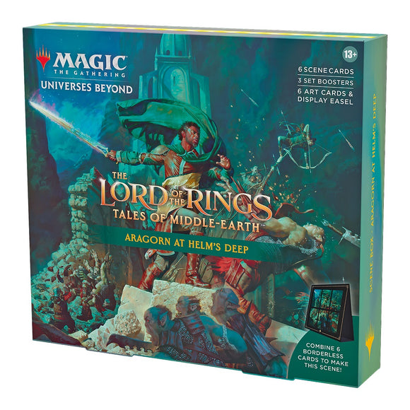 Mtg Magic The Gathering The Lord of the Rings Tales of Middle-Earth Scene Box Aragorn at Helm's Deep