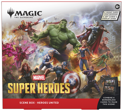 MTG Magic The Gathering - Marvel Super Heroes - Scene Box Heroes United