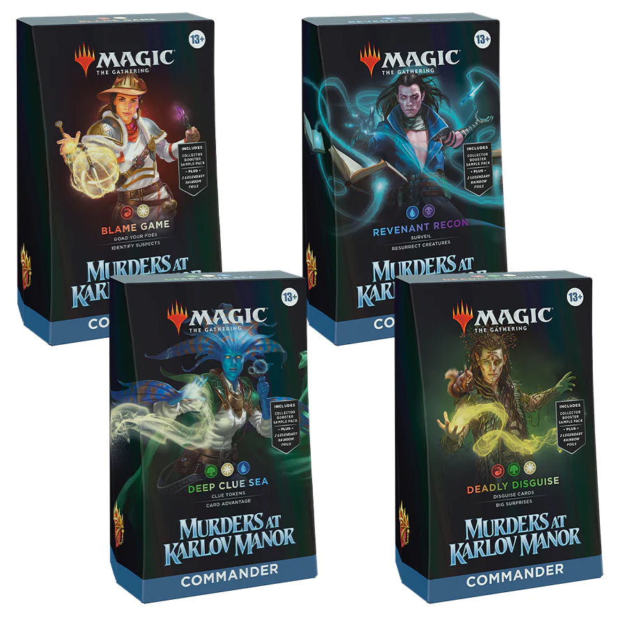 MTG Magic The Gathering Murders at Karlov Manor Commander Deck Set of 4 - Collector's Avenue