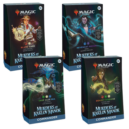 MTG Magic The Gathering Murders at Karlov Manor Commander Deck Set of 4 - Collector's Avenue