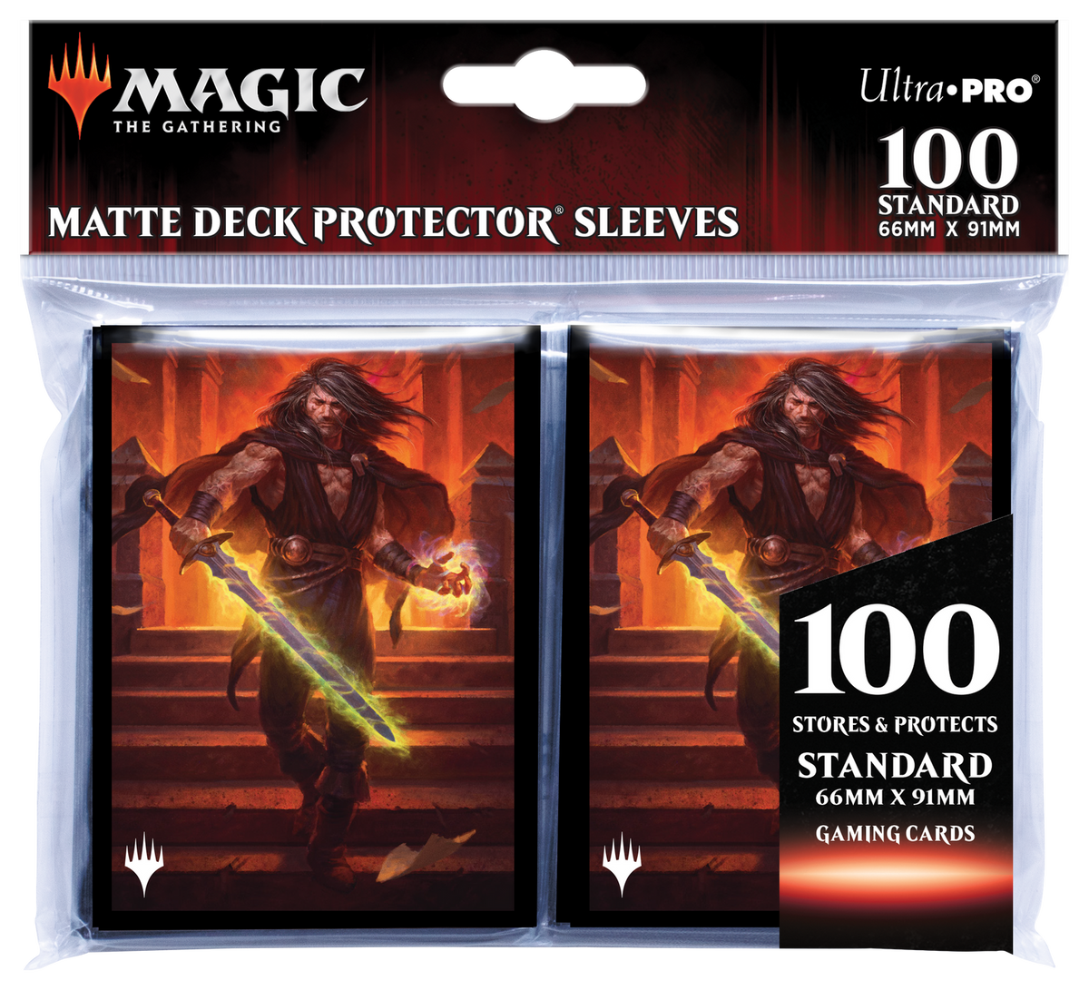 MTG Magic The Gathering Dominaria United 100ct Deck Protector sleeves B featuring Commander Jared Carthalion - Collector's Avenue