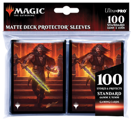 MTG Magic The Gathering Dominaria United 100ct Deck Protector sleeves B featuring Commander Jared Carthalion - Collector's Avenue