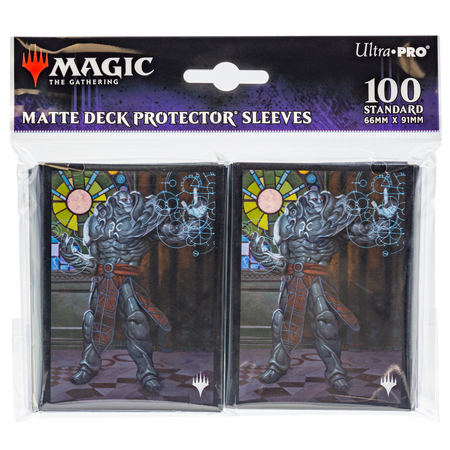 MTG Magic The Gathering Dominaria United 100ct Deck Protector sleeves V1 featuring Borderless Planeswalker Karn, Living Legacy - Collector's Avenue