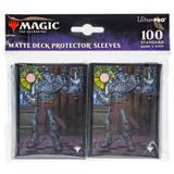MTG Magic The Gathering Dominaria United 100ct Deck Protector sleeves V1 featuring Borderless Planeswalker Karn, Living Legacy