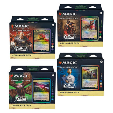 MTG Magic The Gathering Fallout Commander Deck Set of 4 - Collector's Avenue