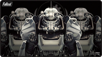 MTG Magic The Gathering Ultra Pro Playmat - Fallout Brotherhood of Steel Bethesda - Black Stitched