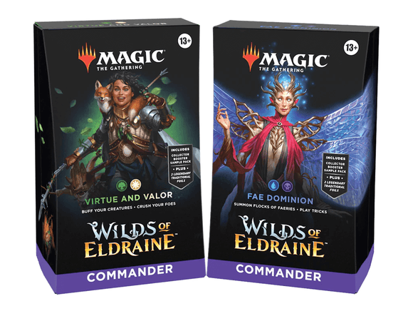 Mtg Magic The Gathering Wilds of Eldraine Commander Deck Set of 2