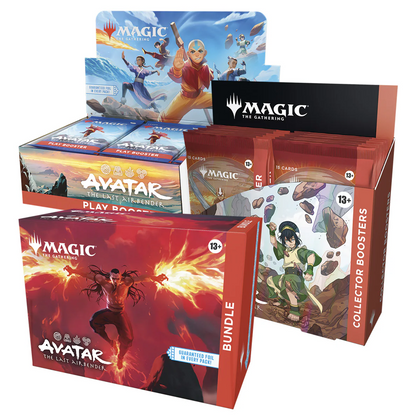 MTG Magic the Gathering - Avatar The Last Airbender - (Play + Collector Booster Box + Bundle) Combo #3