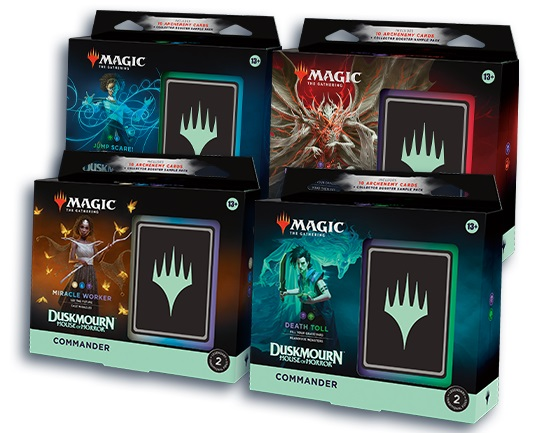 MTG Magic the Gathering - Duskmourn: House of Horror - Commander Deck Set Of 4 - Collector's Avenue