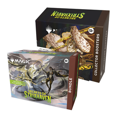 MTG Magic the Gathering - Secrets of Strixhaven - (Collector Booster Box + Bundle) Combo #2