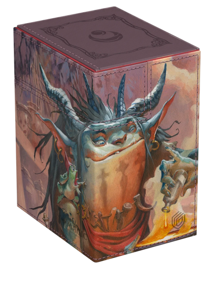 MTG Magic The Gathering Ultimate Guard Flip'n'Tray 133+ Xenoskin Deck Case - Lorwyn Eclipsed -  Grub, Storied Matriarch