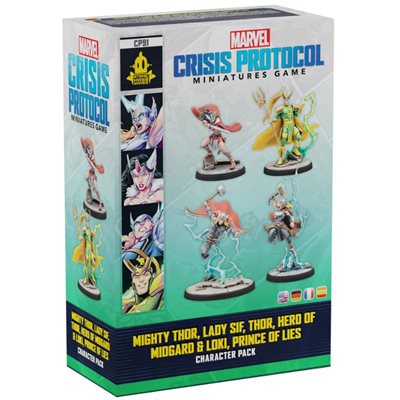 Marvel Crisis Protocol Mighty Thor, Lady Sif, Thor, and Loki Character Pack - Collector's Avenue