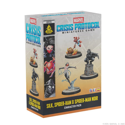 Marvel Crisis Protocol Silk, Spider-Ham & Spider-Man Noir Affiliation Pack