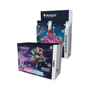 Mtg Magic The Gathering - Foundations - (Collector Booster Box + Bundle) Combo #2 - Collector's Avenue