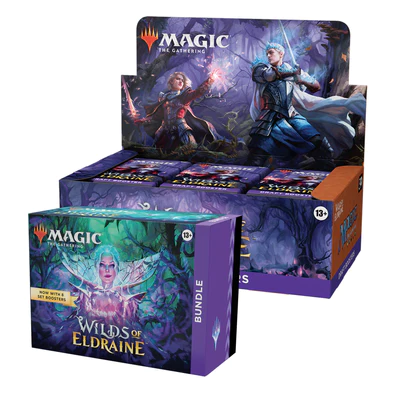Mtg Magic The Gathering Wilds of Eldraine (Draft Booster Box + Bundle) Combo #1
