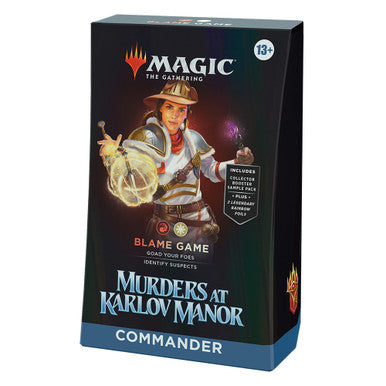 MTG Magic The Gathering Murders at Karlov Manor Commander Deck Blame Game - Collector's Avenue