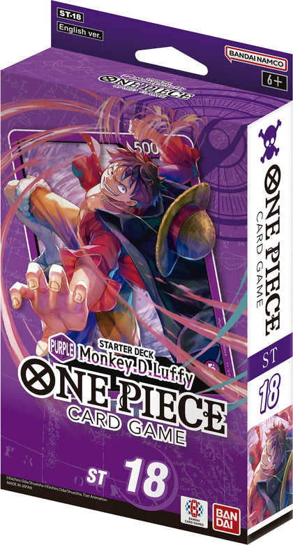 One Piece Card Game Starter Deck 18 Purple Monkey.D.Luffy