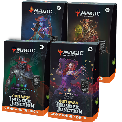 MTG Magic The Gathering - Outlaws of Thunder Junction - Commander Deck Set of 4 - Collector's Avenue