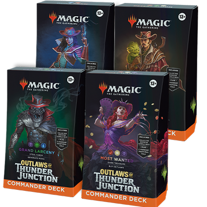 MTG Magic The Gathering - Outlaws of Thunder Junction - Commander Deck Set of 4 - Collector's Avenue