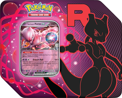 Pokemon Team Rocket Tin Team Rocket's Mewtwo ex