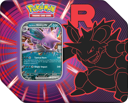 Pokemon Team Rocket Tin Team Rocket's Nidoking ex