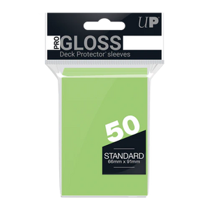 Ultra PRO PRO-Gloss Standard Deck Protector Sleeves 50ct Lime Green