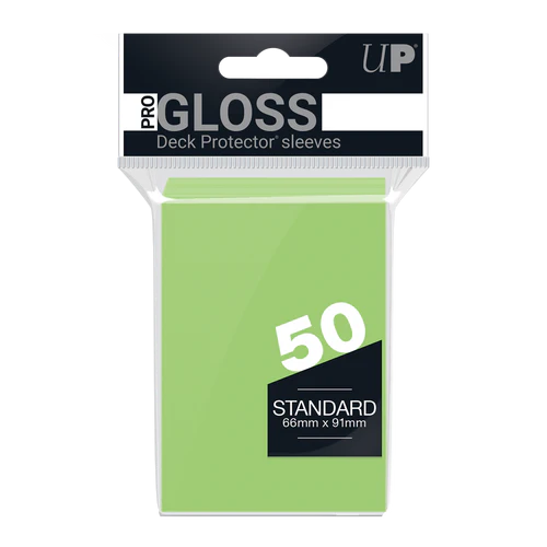 Ultra PRO PRO-Gloss Standard Deck Protector Sleeves 50ct Lime Green
