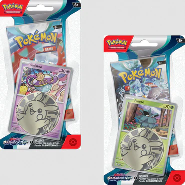 Pokemon Scarlet and Violet Paradox Rift Checklane Blister Combo - Sinistea + Pineco