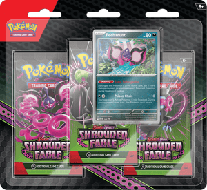 Pokemon Scarlet and Violet - Shrouded Fable 3 Pack Blister - Pecharunt - Collector's Avenue