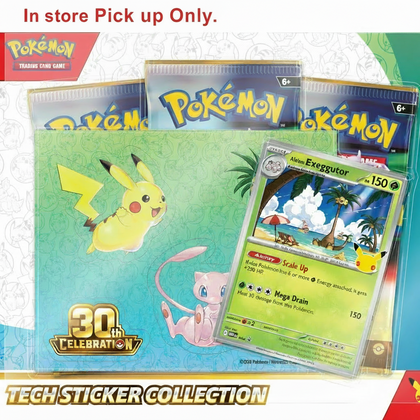 Pokemon - 30th Celebration - Tech Sticker Collection - Alolan Exeggutor