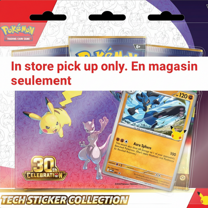 Pokemon - 30th Celebration - Tech Sticker Collection - Lucario