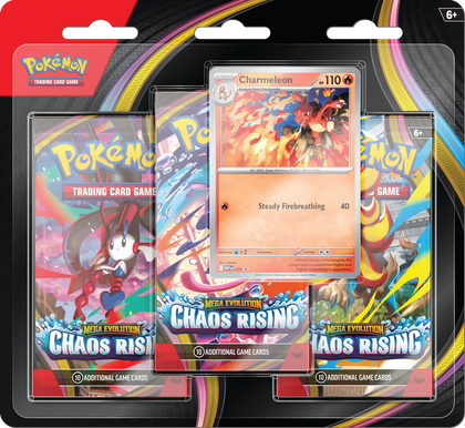Pokemon - Mega Evolution - Chaos Rising - 3 Pack Blister