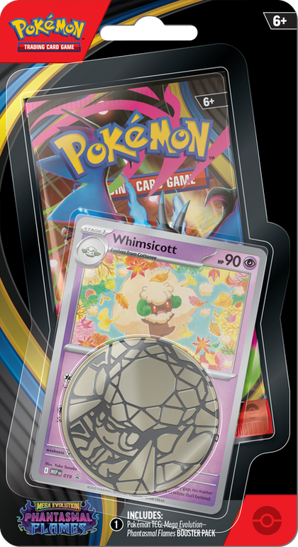 Pokemon - Mega Evolution - Phantasmal Flames - Checklane Blister - Whimsicott