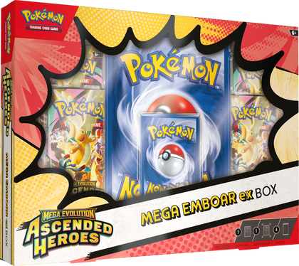 Pokemon - Mega Evolution Ascended Heroes - Mega Emboar ex Box