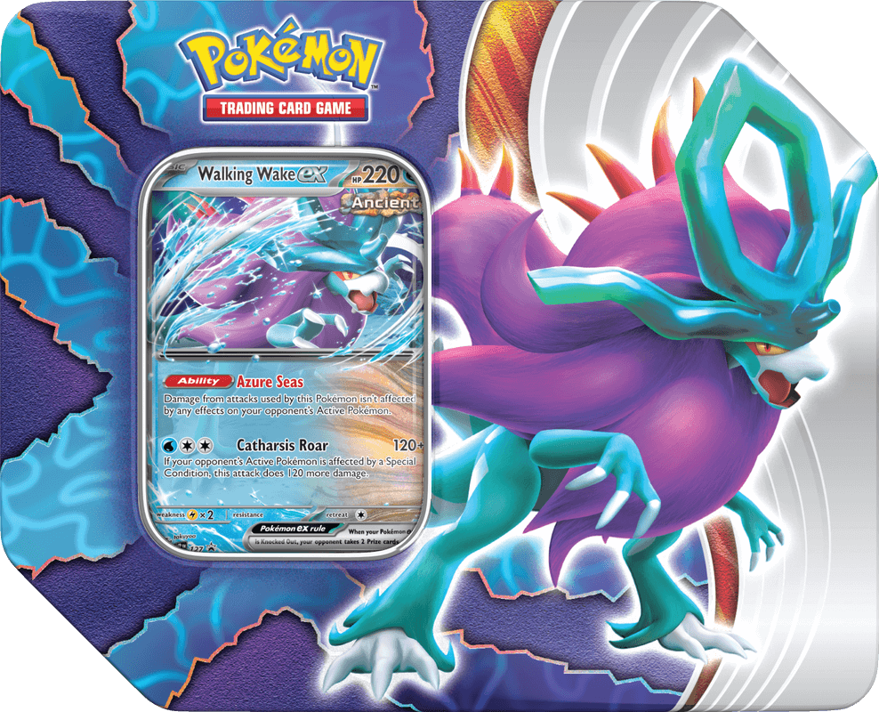 Pokemon Paradox Clash Tin - Walking Wake EX - Collector's Avenue