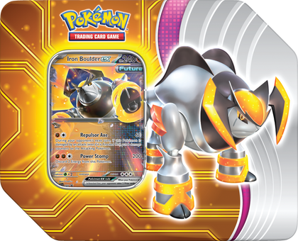 Pokemon Paradox Destinies Tin - Iron Boulder Ex - Collector's Avenue