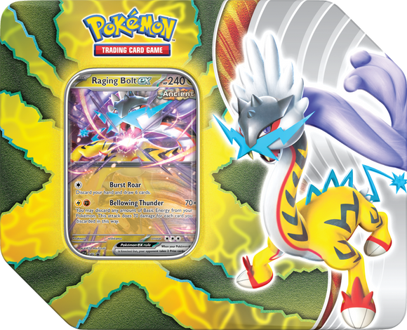 Pokemon Paradox Destinies Tin - Raging Bolt Ex - Collector's Avenue